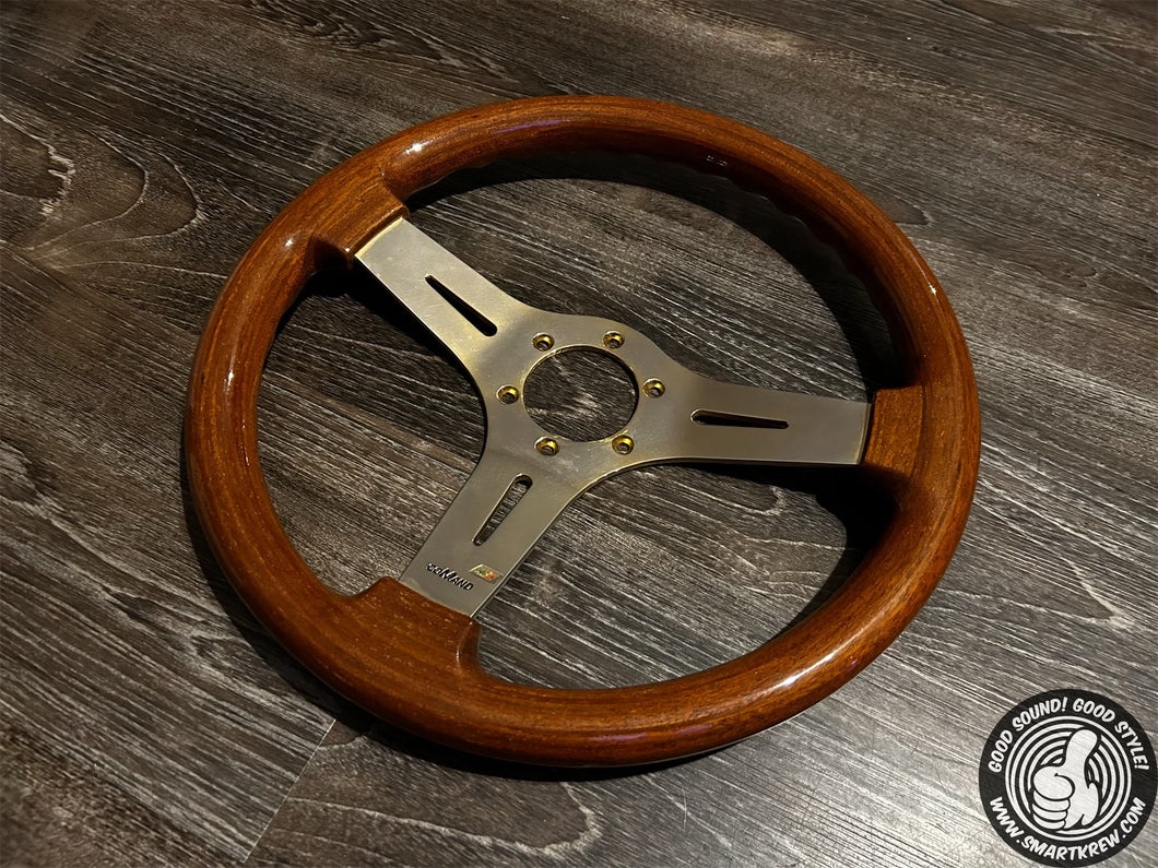 Comand 345mm Wood Steering Wheel