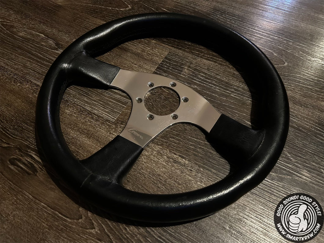 Comusa 345mm Black Leather Wheel