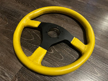 Load image into Gallery viewer, Victoria 355mm Yellow Leather Wheel
