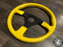 Load image into Gallery viewer, Victoria 355mm Yellow Leather Wheel
